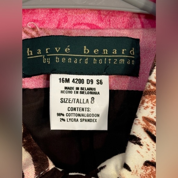 Harve Bernard by Bernard Holtzman Paisley Animal Print Blazer Size‎ 8 - Picture 5 of 8